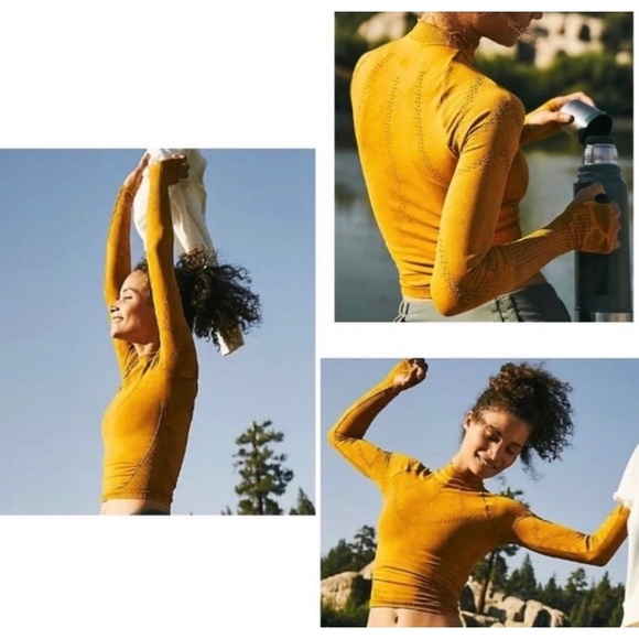 Free People Tops - NEW Free People Movement Good Karma High Neck Layer